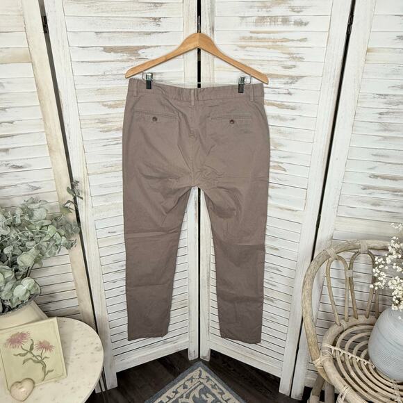 REISS Men's 34 Cotton Casual Chino Trouser Pants Brown Khaki Tan Senator - Picture 12 of 13